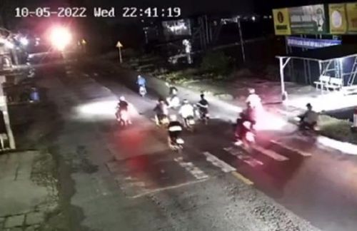 Hình ảnh các đối tượng đua xe được Camera ghi lại.