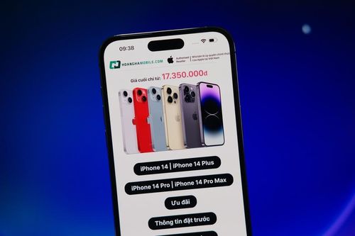 Mức giá 17 triệu đồng cho iPhone 14 đi kèm nhiều điều kiện để được áp dụng. Ảnh: Xuân Sang.