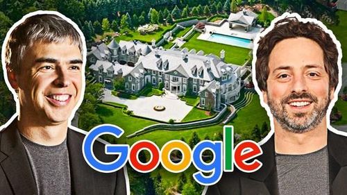 Đôi bạn thân sáng lập nên Goolge Larry Page và Sergey Brin sở hữu nhiều tài sản giá trị