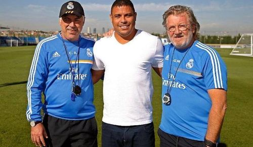 Ronaldo 'béo' muốn Ancelotti nắm tuyển Brazil.