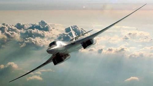 Máy bay ném bom chiến lược Tu-160 của Nga. Ảnh: AP