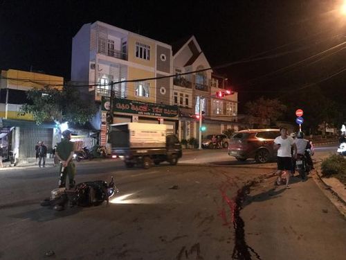 Hiện trường vụ TNGT.