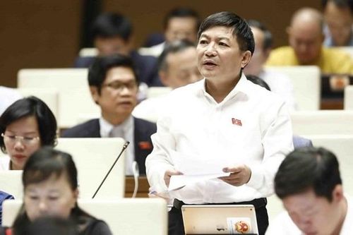 Đại biểu Quốc hội Kon Tum Đàm Đình Thanh phát biểu. (Ảnh: An Đăng/TTXVN)