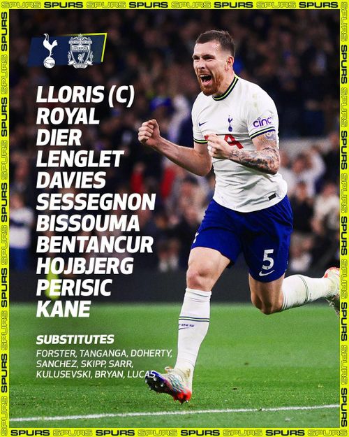 Đội hình ra sân Tottenham