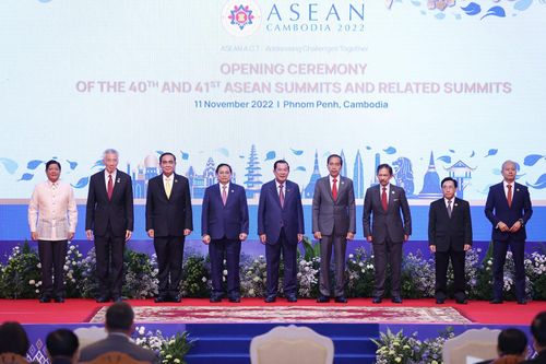 Các nhà Lãnh đạo ASEAN chụp ảnh chung. Ảnh Nhật Bắc