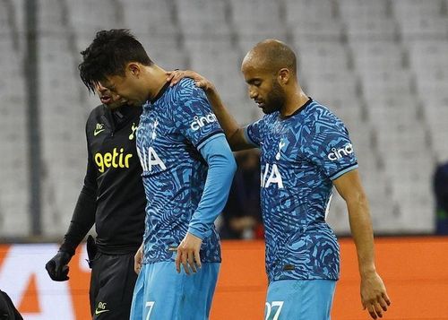 Son Heung-min bị nứt xương mắt đã hồi phục tốt. Ảnh: Getty