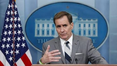 Người phát ngôn Hội đồng An ninh quốc gia Mỹ John Kirby. (Ảnh: Getty)