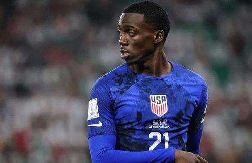 Timothy Weah - con trai Tổng thống Liberia - ghi bàn cho đội tuyển Mỹ. Ảnh: Sohu
