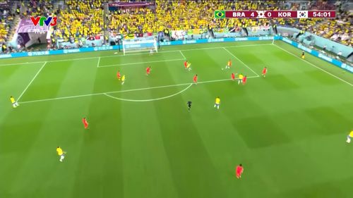Góc máy trên cao tại World Cup 2022, dùng máy quay con nhện. Ảnh: VTV.