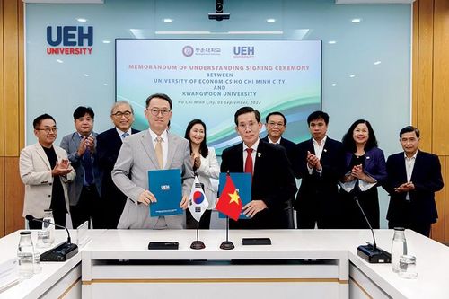 UEH và Đại học Kwangwoon, Hàn Quốc ký kết thỏa thuận hợp tác về phát triển dự án City to City ngày 06/09/2022 tại UEH.