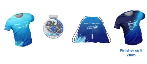 Bộ racekit của OneWay Marathon Cát Bà 2022.
