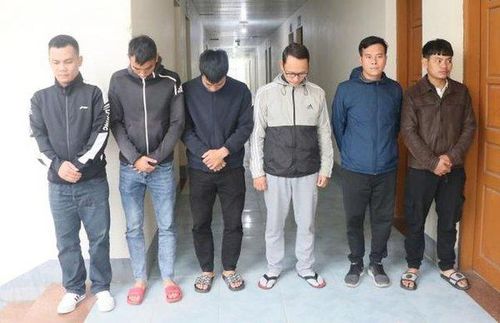 Các đối tượng tham gia đường dây đánh bạc liên tỉnh.