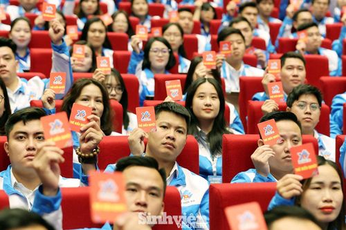Các Đại biểu đại diện cho 22 triệu đoàn viên thanh niên cả nước tham dự Đại hội.