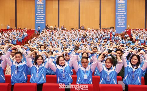 Các Đại biểu hào hứng trong phiên khai mạc Đại hội.