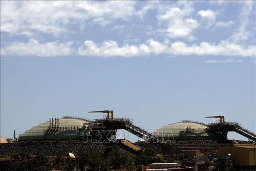 Một cơ sở dự trữ khí đốt tự nhiên hóa lỏng gần Karratha, Australia. Ảnh: AFP/TTXVN