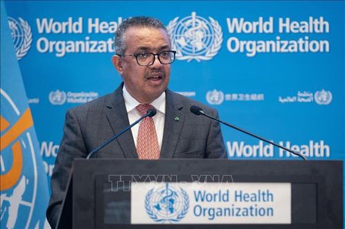 N Tổng Giám đốc Tổ chức Y tế thế giới (WHO) Tedros Adhanom Ghebreyesus. Ảnh: AFP/TTXVN