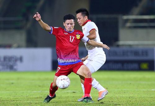 Lào để thua 0-6 trước Việt Nam ngay trên sân nhà ở loạt trận đầu tiên AFF Cup 2022. Ảnh: Quang Thịnh.