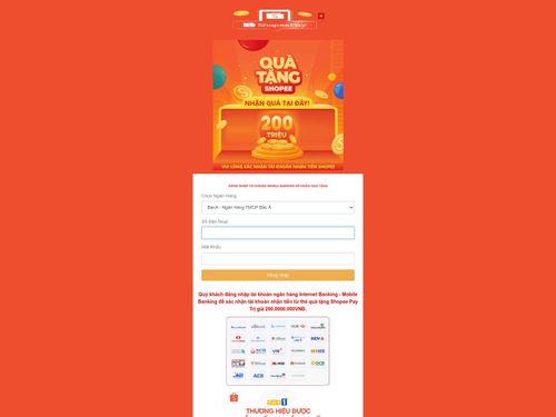 Website mạo danh Shopee để lừa đảo người dùng. Ảnh: Ngô Minh Hiếu.