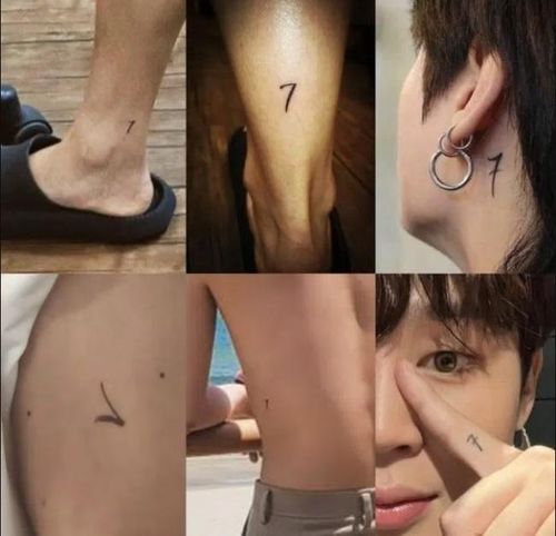 Vị trí hình xăm của các thành viên được tiết lộ trước đó