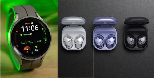 Galaxy Buds và Galaxy Watch.