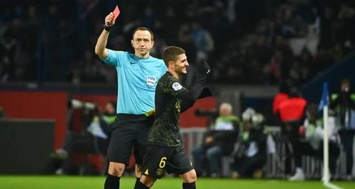 Verratti nhận thẻ đỏ trực tiếp