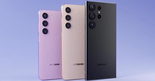 Hình ảnh được cho là chuỗi sản phẩm Galaxy S23 sắp ra mắt