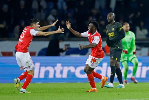  Balogun gây ngạc nhiên khi dẫn đầu danh sách ghi bàn của Ligue 1 mùa này. Ảnh: Reuters. 