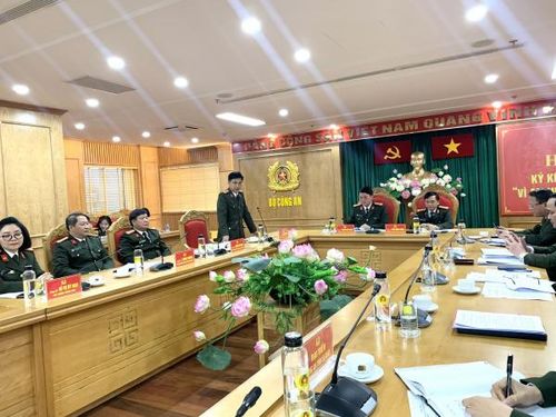 Quang cảnh hội nghị ký kết giao ước thi đua "Vì An ninh Tổ quốc" năm 2023 của Cụm thi đua số 2 Bộ Công an.