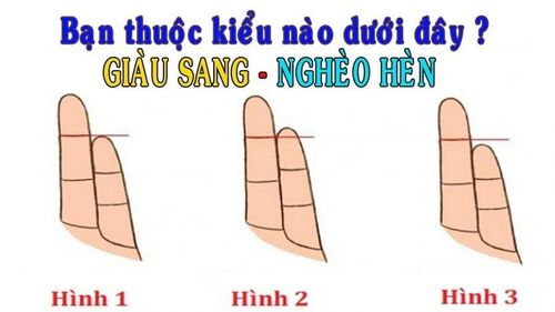 NGÓN TAY ÚT NGẮN HƠN BÌNH THƯỜNG CHO THẤY CUỘC SỐNG ỔN ĐỊNH BỀN LÂU