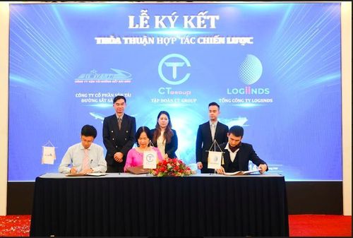 Ký kết ba bên giữa Tổng Công ty Logiinds, Tập đoàn CT Group và Công ty Cổ phần Vận Tải Đường Sắt Sài Gòn