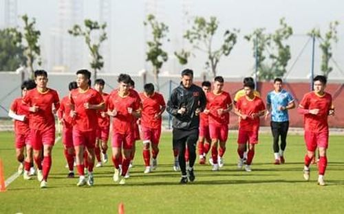Cầu thủ U20 Việt Nam tích cực tập luyện tại UAE. Ảnh: VFF