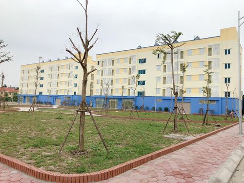 Những block nhà ở đã hoàn thành ở dự án TCCĐ tỉnh Hà Nam.