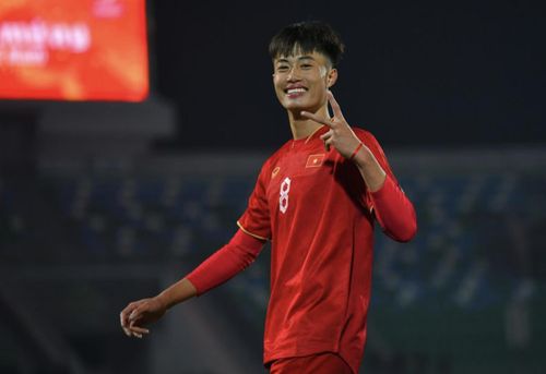 Nguyễn Văn Trường là tác giả của bàn ấn định chiến thắng 2-1 cho U20 Việt Nam trước U20 Qatar. Ảnh: AFC