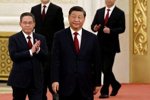 Ông Lý Cường và Chủ tịch Tập Cận Bình. Ảnh: Xinhua.