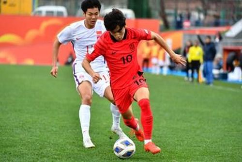 U20 Hàn Quốc vất vả giành chiến thắng trước U20 Trung Quốc. Ảnh: AFC
