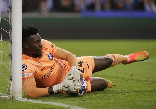 Thủ thành Andre Onana của Inter khiến các chân sút Porto nản lòng, với 5 pha cản phá thành công