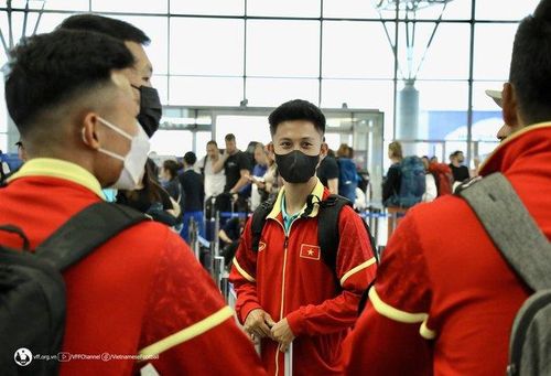 Nhiều cầu thủ U23 Việt Nam hồi hộp nhưng cũng đầy quyết tâm thể hiện mình trong chuyến du đấu này.Ảnh: VFF