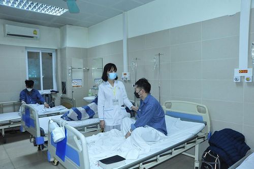 Bệnh nhân mắc bệnh thủy đậu điều trị tại Khoa Bệnh Nghề nghiệp, Bệnh viện Thanh Nhàn.