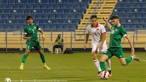 U23 Iraq đã chơi với thế trận lấn lướt trước U23 Việt Nam. Ảnh: VFF