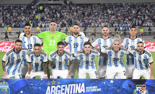 Đội hình xuất phát của Argentina. Ảnh: A24.com