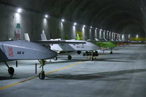  Máy bay không người lái (UAV) tại một địa điểm dưới lòng đất chưa xác định ở Iran. Ảnh: Reuters. 