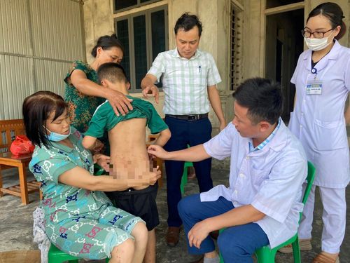 Cơ quan chức năng Hà Tĩnh lấy mẫu côn trùng, xác định nguyên nhân gây viêm da tiếp xúc cho hàng trăm người.