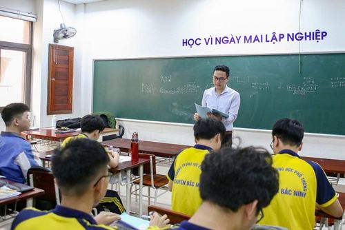Một tiết học của thầy và trò trường THPT Chuyên Bắc Ninh.