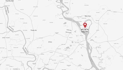 Vị trí dự án khu đô thị Hiệp Hòa. Ảnh: Google Maps.