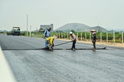 Đoạn cao tốc qua địa bàn tỉnh. (Ảnh:NT).