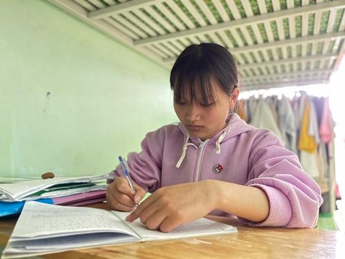 Phạm Y Lệ Khanh ôn tập, cố gắng hoàn thành tốt kỳ thi tốt nghiệp THPT 2023.