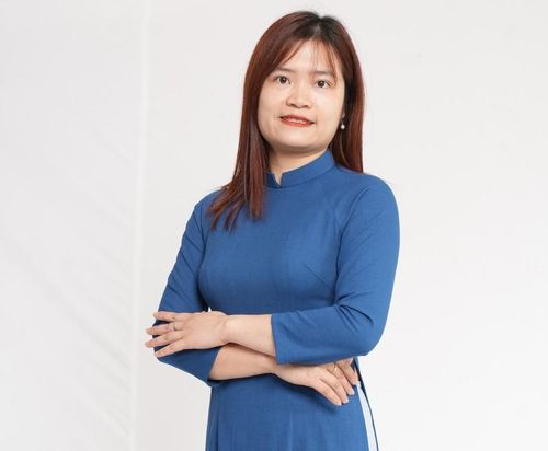 Cô Lê Hải Châu,.giáo viên Trường THPT Ban Mai (Hà Đông, Hà Nội)