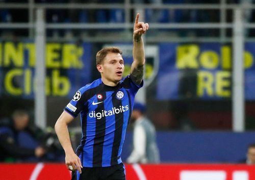 Phút 14, Barella dứt điểm chân trái tuyệt đẹp mở tỷ số cho Inter Milan