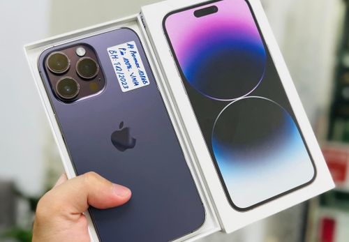 Giá iPhone 14 Pro Max 128 GB đã qua sử dụng trên thị trường giao động 24,5-25,5 triệu đồng. Ảnh: Minh Hiếu.