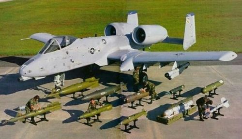 Một chiếc A-10 Thunderbolt II với đầy đủ các loại vũ khí nó có thể mang theo. Ảnh: Crew Daily